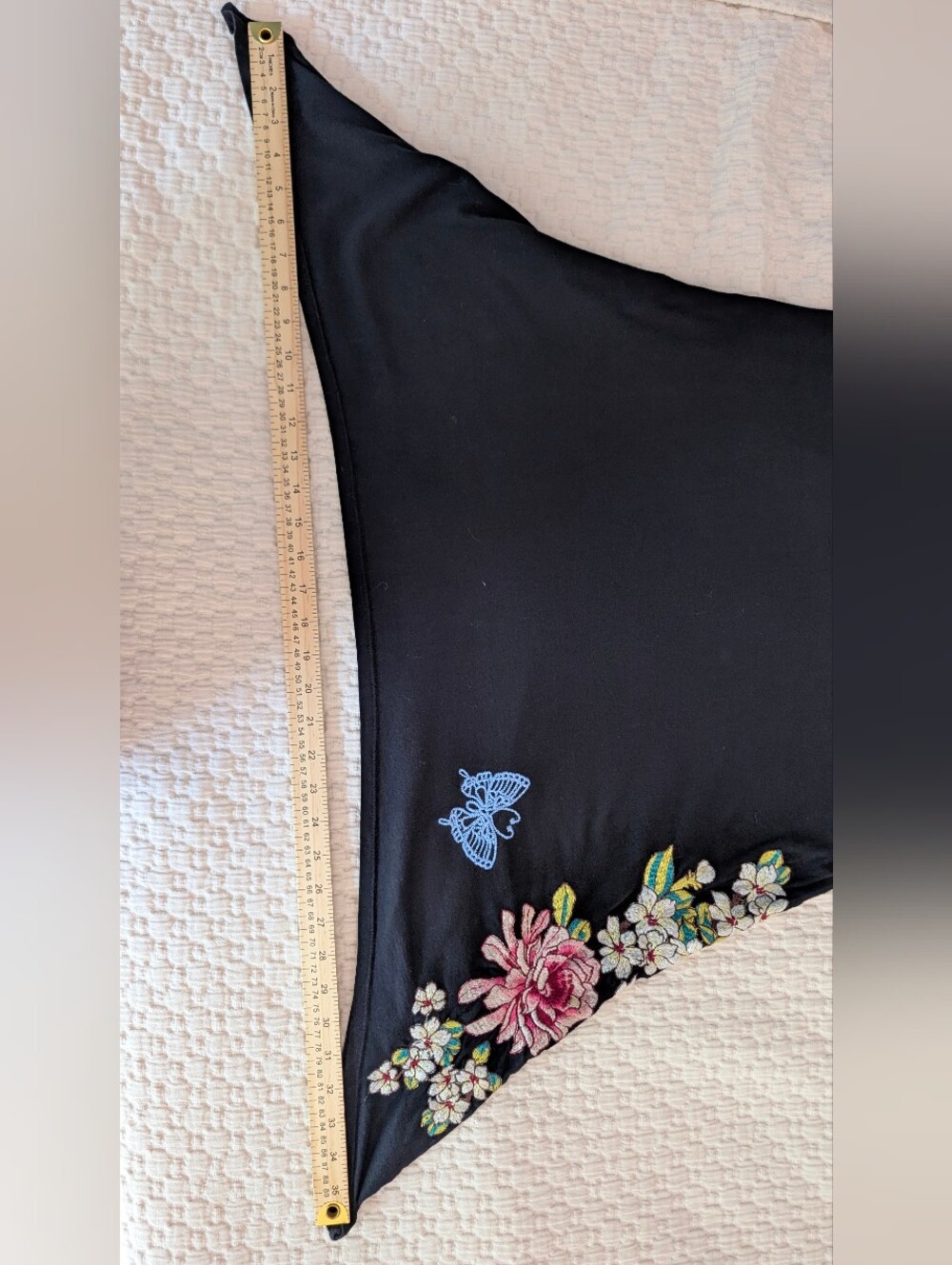 Johnny was Asymmetrical Black Embroidered Dress Size M - Picture 13 of 13